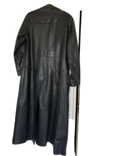 Manteau long cuir - long,