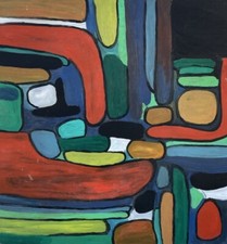 Modern painting painting abstract composition 20th century