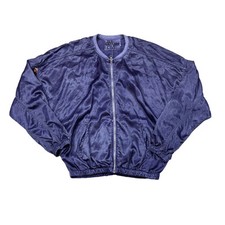 Free City Satin Jump Parachute Bomber Jacket Women's Large