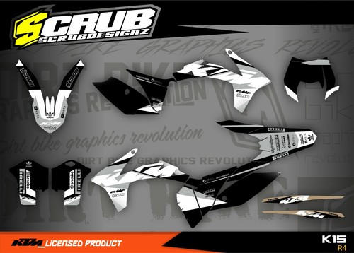 Kit graphique ktm exc 2012 - kit,
