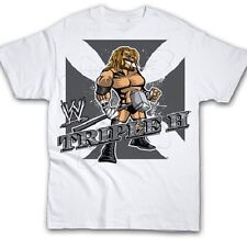 WWE TRIPLE H illustrated HHH wrestling shirt tee kid size L 9 - 11 years