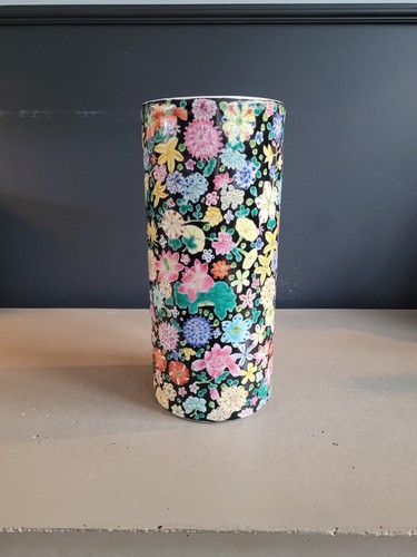 Vase rouleau chinois - peint, à