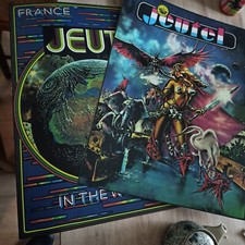 2 x Posters/stickers JEUTEL laminés autocolant 