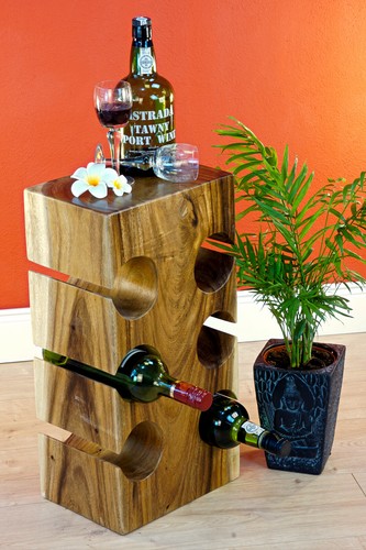 étagère vin bois - à,
