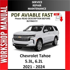 CHEVROLET TAHOE 2021 2022 2023 2024 SERVICE REPAIR WORKSHOP MANUAL 2