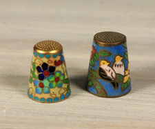 Lot de 2 Dé à Coudre Ancien