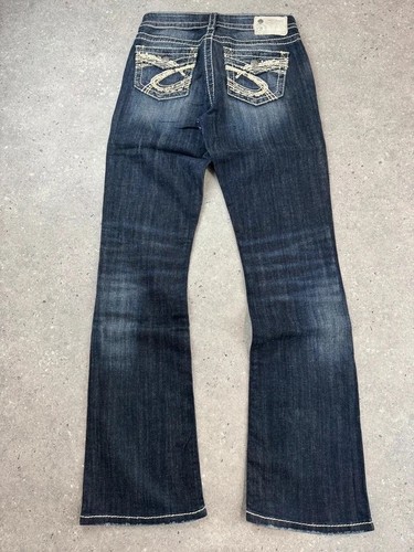 Silver jeans natsuki - silver, flap