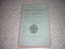 1866.catalogue vente livres bibliothèque M.L.Bailleul