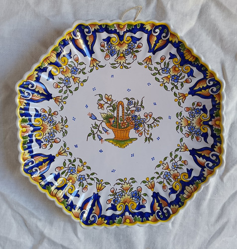 Assiette murale faïence de - en,