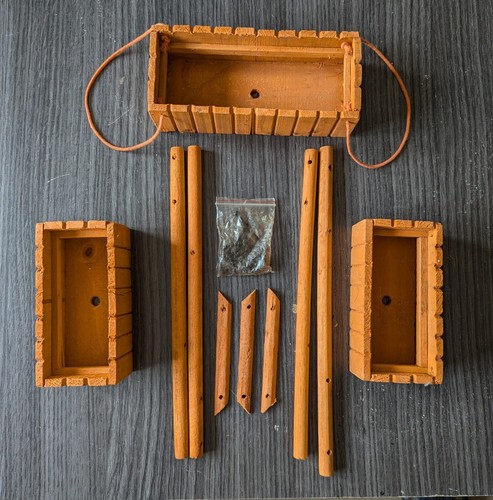 Ensemble bacs en - de, bois