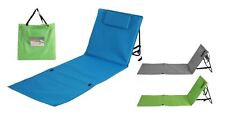 Matelas De Plage Pliable Avec Dossier Et Coussin De Tête Chaise Longue De Plage