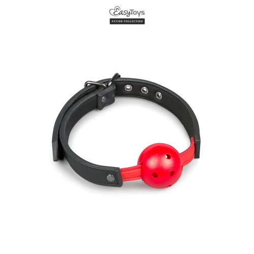 Bâillon bdsm boule rouge - bâillon,