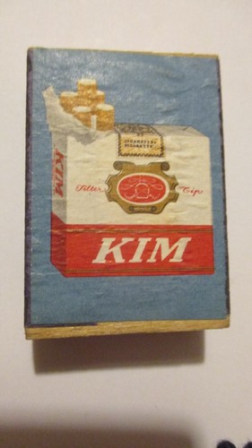 Vintage kim cigarette - kim, matchbox