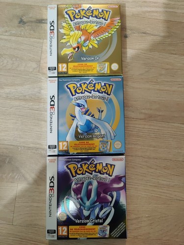 Lot pokémon argent - or,