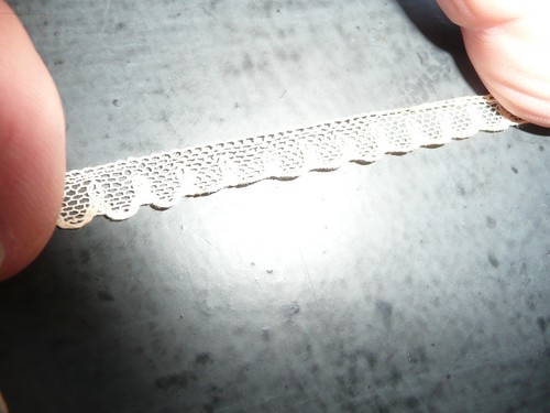 Dentelle ancienne en coton - dentelle,