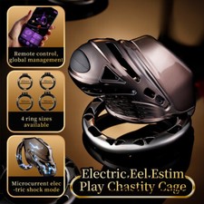 2025 New Electric Chastity Lock Conditioning Restriction Abstinence Cage for Men