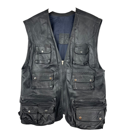 Mag cuir gilet homme noir - mag,