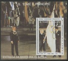 St Thomas 1992 MNH** Summer Olympics Barcelona*IOC Flag*Closing Ceremony*Sports 