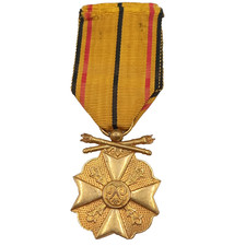 M14/10/25 (REF29952) Belle médaille militaire belge 1940 1945 WW2 belgian MEDAL