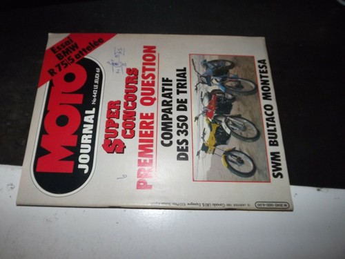 Revue moto journal n 442 - revue,