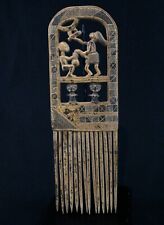 Vintage African Art - Ashanti Large Ornamental Comb - African Comb - 43 Cms