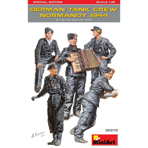 German tank crew normandy - german,