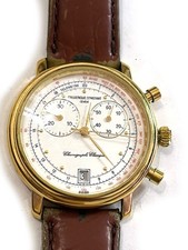 Frederique Constant Geneve Modele Depose Chronograph White Dial Men's Watch