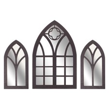  3 Pcs Faux Miroir De Fenêtre