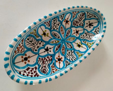 Ravier marocain en céramique émaillée – style Artisanat de Safi