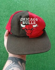 Casquette Vintage Chicago Bulls Logo Starter SnapBack Hat Cap Black Dome Nba 90s