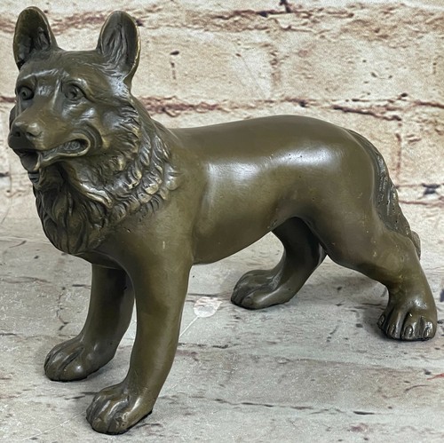 Bronze chien sculpture - bronze,