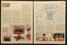 “Terrarium in a Table” HowTo Build PLANS Cherry