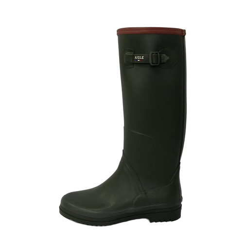 Aigle khaki brown multi rubber - khaki,