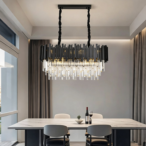 Lustre moderne cristal - en,