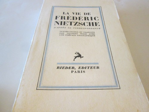 Vie frederic nietzsche - vie, de