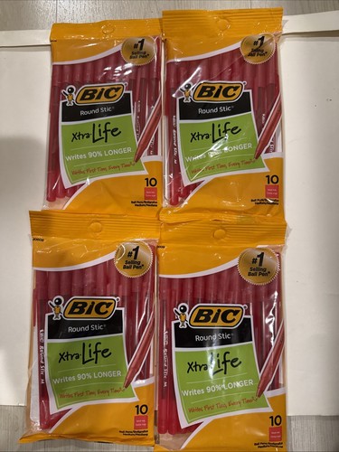 Bic round stic xtra - round, red