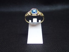 Bague en or jaune 750/ème de 1.92g, topaze  / Bijoux d'occasion