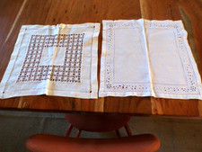 Linge ancien 2 Napperons en