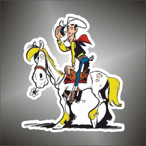 Autocollant lucky luke - autocollant, decal