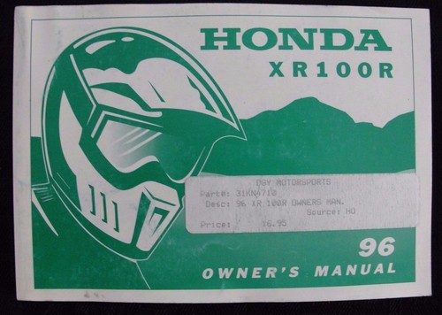 Véritable 1996 honda 100 - 1996,