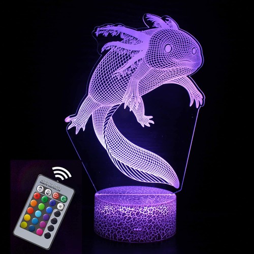 Axolotl lampe nuit lumière - 3d,