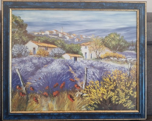 Tableau paysage encadré avec