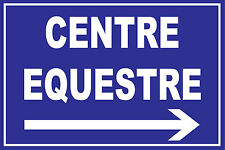 Panneau centre équestre à droite