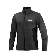 Sparco Full Zip Sweatshirt - Small, Grey & Black (Motorsport Leisurewear)