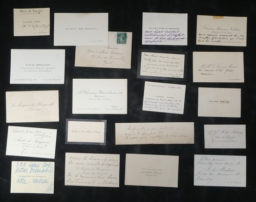 Lot cartes autographes - 19,