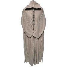 Super Doux Haute Qualité Laine Cachemire Beige Marocain Thobe Juba Djellaba
