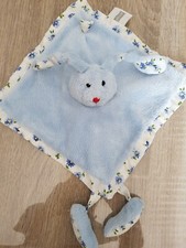 Doudou Lapin Premaman bleu