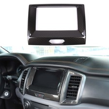 For Ford RANGER T6 T7 T8 2015-2021 Carbon Fiber ABS Navigation Frame Cover Trim