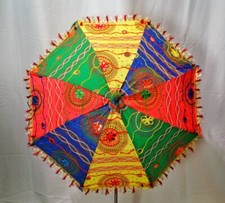 Sun Parasol Umbrella with Bright Color Pattern - Brand New