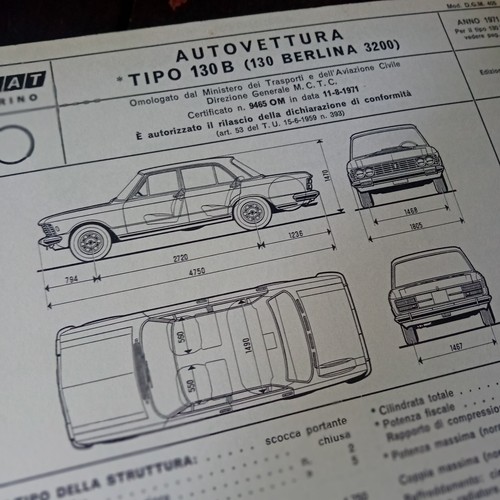 Fiat 130 berline - berline, 3200